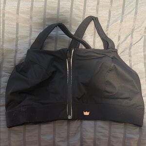 SHEFIT Black Sports Bra with Zipper